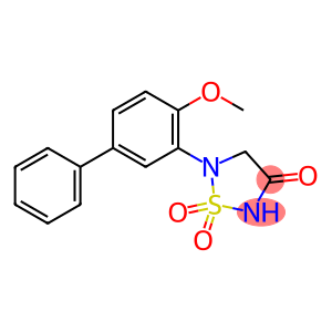 5-(2-methoxy-5-phenylphenyl)-1,1-dioxo-1,2,5-thiadiazolidin-3-one