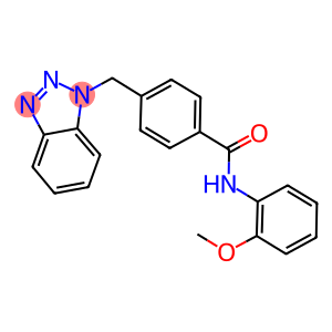 4-(1H-1,2,3-benzotriazol-1-ylmethyl)-N-(2-methoxyphenyl)benzamide