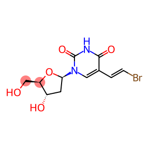 5-[(E)-2-溴乙烯基]-1-[(2R,4S,5R)-4-羟基-5-(羟甲基)氧杂环戊-2-基]嘧啶-2,4-二酮