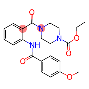 ethyl 4-{2-[(4-methoxybenzoyl)amino]benzoyl}-1-piperazinecarboxylate
