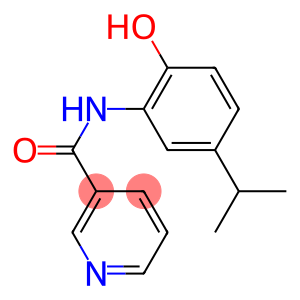 3-Pyridinecarboxamide,N-[2-hydroxy-5-(1-methylethyl)phenyl]-(9CI)