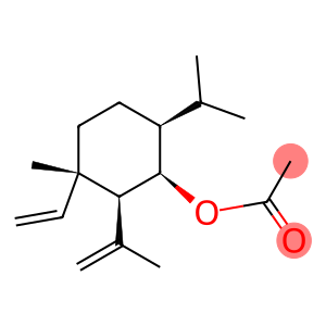 Acetic acid (1R)-3α-ethenyl-3-methyl-2β-(1-methylethenyl)-6β-(1-methylethyl)cyclohexan-1β-yl ester
