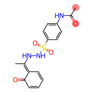 N-[4-[[[(1Z)-1-(6-oxo-1-cyclohexa-2,4-dienylidene)ethyl]amino]sulfamoy l]phenyl]acetamide