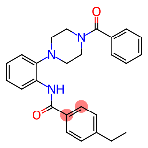 N-[2-(4-benzoyl-1-piperazinyl)phenyl]-4-ethylbenzamide