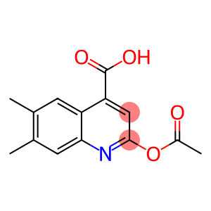 2-(Acetyloxy)-6,7-dimethyl-4-quinolinecarboxylic acid