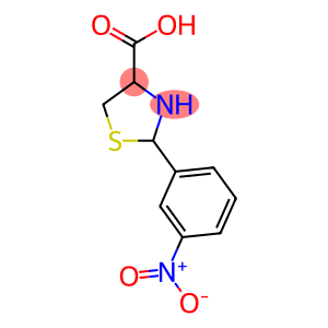 2-(3-nitrophenyl)-1,3-thiazolidine-4-carboxylic acid