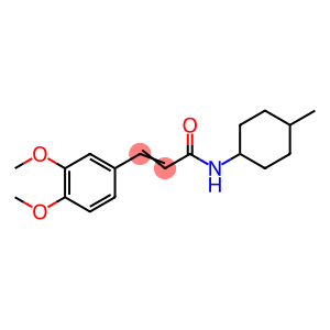 (2E)-3-(3,4-dimethoxyphenyl)-N-(4-methylcyclohexyl)prop-2-enamide