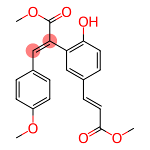 2-Hydroxy-5-(3-methoxy-3-oxo-1-propen-1-yl)-α-[(4-methoxyphenyl)methylene]benzeneacetic acid methyl ester
