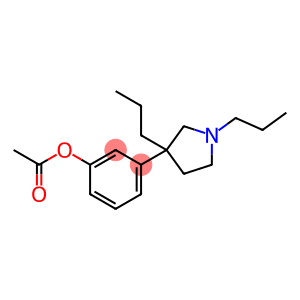 Phenol, 3-(1,3-dipropyl-3-pyrrolidinyl)-, 1-acetate