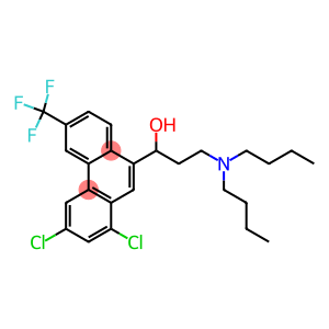 9-Phenanthrenemethanol, 1,3-dichloro-.alpha.-[2-(dibutylamino)ethyl]-6-(trifluoromethyl)-