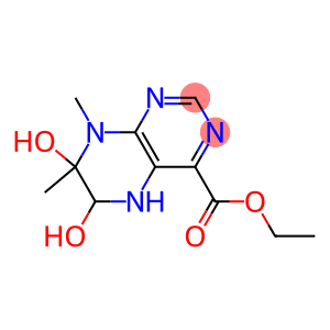 5,6,7,8-Tetrahydro-6,7-dihydroxy-7,8-dimethyl-4-pteridinecarboxylic acid ethyl ester