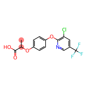2-[4-[3-chloro-5-(trifluoromethyl)pyridin-2-yl]oxyphenoxy]propanoic ac id