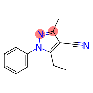 1H-Pyrazole-4-carbonitrile,5-ethyl-3-methyl-1-phenyl-(9CI)