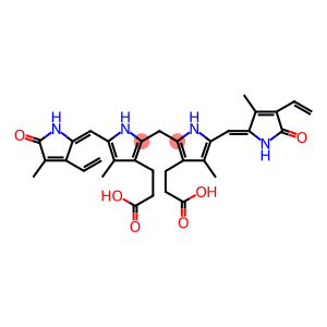 21H-Biline-8,12-dipropanoic acid, 2,17-diethenyl-1,10,19,22,23,24-hexahydro-3,7,13,18-tetramethyl-1,19-dioxo-, (15E)-