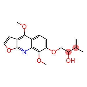3-Buten-2-ol, 1-[(4,8-dimethoxyfuro[2,3-b]quinolin-7-yl)oxy]-3-methyl-, (-)-