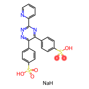 sodium 4-[3-pyridin-2-yl-5-(4-sulfophenyl)-1,2,4-triazin-6-yl]benzenesulfonate hydrate
