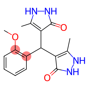 4-[(2-methoxyphenyl)-(3-methyl-5-oxo-1,2-dihydropyrazol-4-yl)methyl]-5-methyl-1,2-dihydropyrazol-3-one