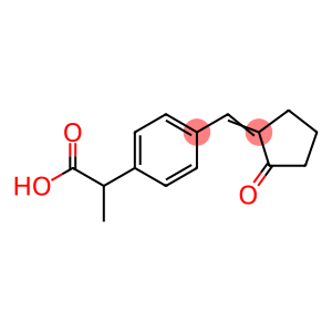 2-(4-((2-Oxocyclopentylidene)methyl)phenyl)propanoic acid