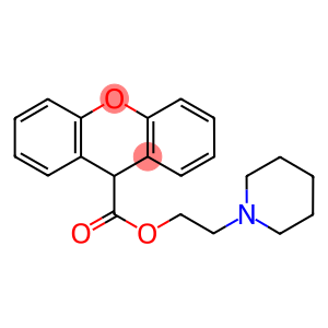 2-(1-piperidinyl)ethyl 9H-xanthene-9-carboxylate