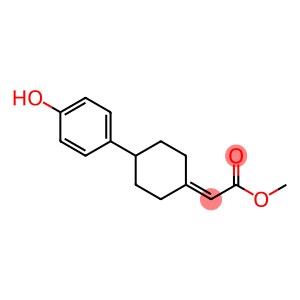 Acetic acid, 2-[4-(4-hydroxyphenyl)cyclohexylidene]-, methyl ester