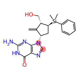 2-amino-9-[4-[dimethyl(phenyl)silyl]-3-(hydroxymethyl)-2-methylenecyclopentyl]-3H-purin-6-one