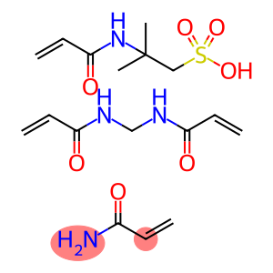1-Propanesulphonic, 2-methyl-2-[(1-oxo-2-propenyl) amino]-polymer with N,N'-methylenebis[2-propenamide] and 2-propenamide