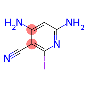 2,4-diamino-5-cyano-6-iodopyridine