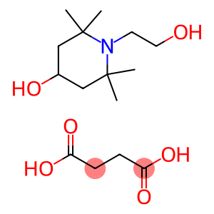 双(2,2,6,6-四甲基-4-哌啶基)癸二酸酯丁二酸与4-羟基-2,2,6,6-四甲基-1-哌啶乙醇的聚合物