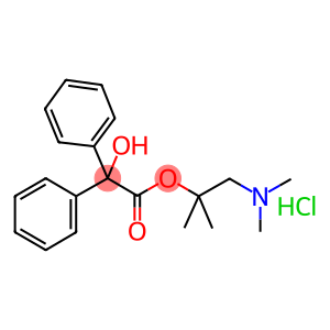 2-(dimethylamino)-1,1-dimethylethyl diphenylglycolate hydrochloride