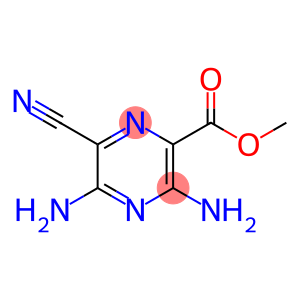 2-Pyrazinecarboxylic acid, 3,5-diamino-6-cyano-, methyl ester