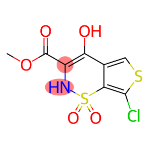 2H-Thieno[3,4-e]-1,2-thiazine-3-carboxylic acid, 7-chloro-4-hydroxy-, methyl ester, 1,1-dioxide
