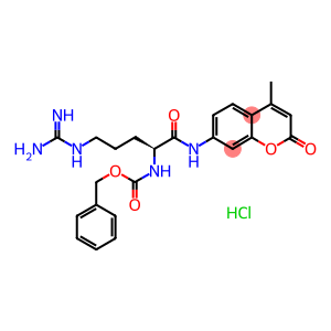 benzyl (S)-[4-(amidinoamino)-1-[[(4-methyl-2-oxo-2H-1-benzopyran-7-yl)amino]carbonyl]butyl]carbamate monohydrochloride