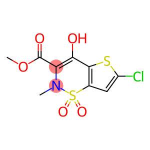 6-氯-4-羟基-2-甲基-2-H-噻吩并[2,3-E]-1,2-噻嗪羧酸甲酯-1,1-二氧化物