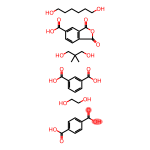 1,3-Benzenedicarboxylic acid, polymer with 1,4-benzenedicarboxylic acid, 1,3-dihydro-1,3-dioxo-5-isobenzofurancarboxylic acid, 2,2-dimethyl-1,3-propanediol, 1,2-ethanediol and 1,6-hexanediol