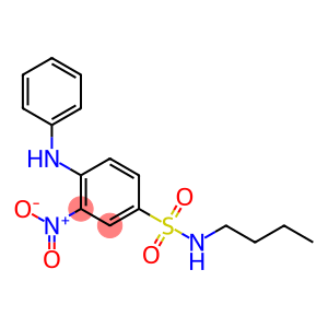 4-anilino-N-butyl-3-nitrobenzenesulphonamide