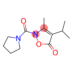 5(2H)-Isoxazolone,  3-methyl-4-(1-methylethyl)-2-(1-pyrrolidinylcarbonyl)-