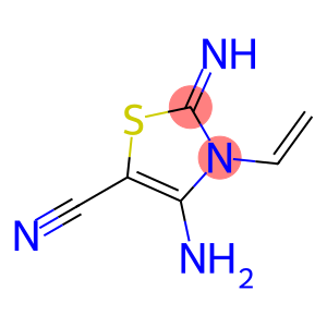 5-Thiazolecarbonitrile,4-amino-3-ethenyl-2,3-dihydro-2-imino-(9CI)