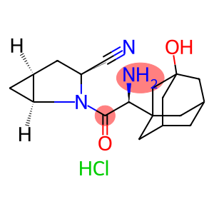 (1S,3S,5S)-2-[(2S)-Amino(3-hydroxytricyclo[3.3.1.13,7]dec-1-yl)acetyl]-2-azabicyclo[3.1.0]hexane-3-carbonitrile hydrochloride