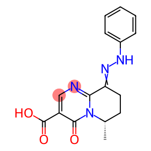 4H-Pyrido[1,2-a]pyrimidine-3-carboxylic acid, 6,7,8,9-tetrahydro-6-methyl-4-oxo-9-(phenylhydrazono)-, (6S)-