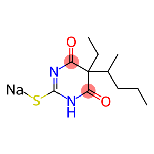 5-ethyl-5-(1-methylbutyl)-2-thio-barbituricacisodiumsalt