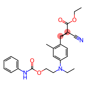ethyl 2-cyano-3-[4-[ethyl[2-[[(phenylamino)carbonyl]oxy]ethyl]amino]-2-methylphenyl]acrylate