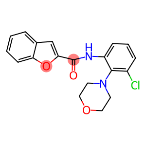 N-[3-chloro-2-(4-morpholinyl)phenyl]-1-benzofuran-2-carboxamide