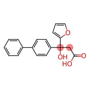 Hydracrylic acid, 3-(4-biphenylyl)-3-(2-furyl)-, (-)-