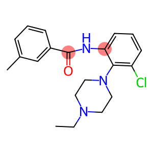 N-[3-chloro-2-(4-ethyl-1-piperazinyl)phenyl]-3-methylbenzamide