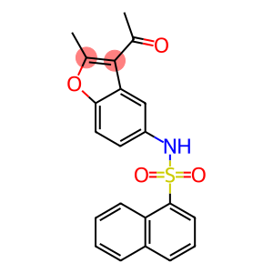 N-(3-acetyl-2-methyl-1-benzofuran-5-yl)-1-naphthalenesulfonamide