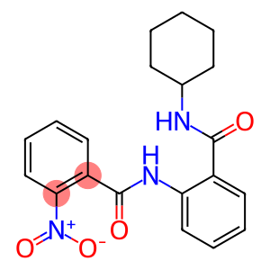 N-{2-[(cyclohexylamino)carbonyl]phenyl}-2-nitrobenzamide