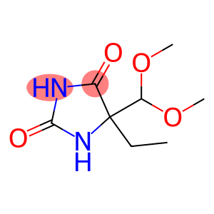 5-(dimethoxymethyl)-5-ethyl-imidazolidine-2,4-dione