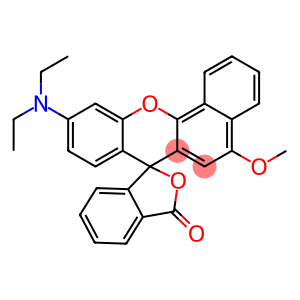 10-(diethylamino)-5-methoxyspiro[7H-benzo[c]xanthene-7,1'(3'H)-isobenzofuran]-3'-one