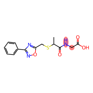 Glycine, N-[1-oxo-2-[[(3-phenyl-1,2,4-oxadiazol-5-yl)methyl]thio]propyl]-