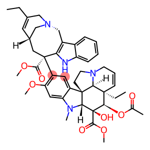 methyl (2beta,3beta,4beta,5alpha,19alpha)-4-(acetyloxy)-15-[(6R,8S)-4-ethyl-8-(methoxycarbonyl)-1,3,6,7,8,9-hexahydro-2,6-methanoazecino[4,3-b]indol-8-yl]-3-hydroxy-16-methoxy-1-methyl-6,7-didehydroaspidospermidine-3-carboxylate